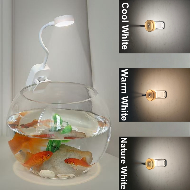 Aquarium Marine Lights - Luz LED para acuario con clip,