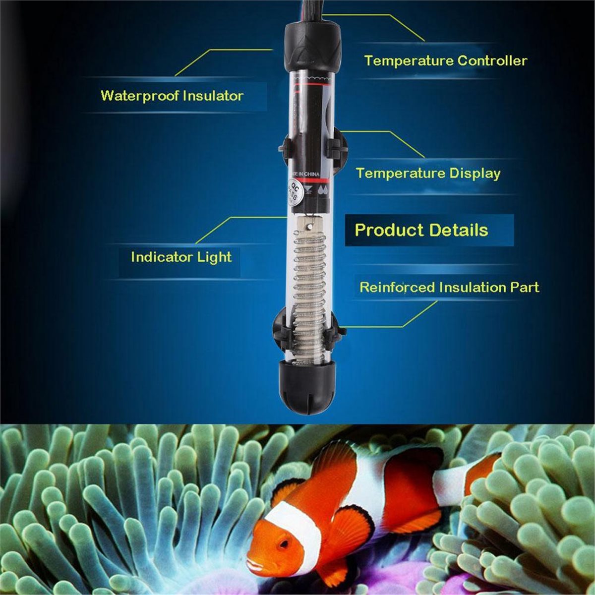 (A02R) Calentador Sumergible p - Aquarium & Marine Science Center reseña y precio