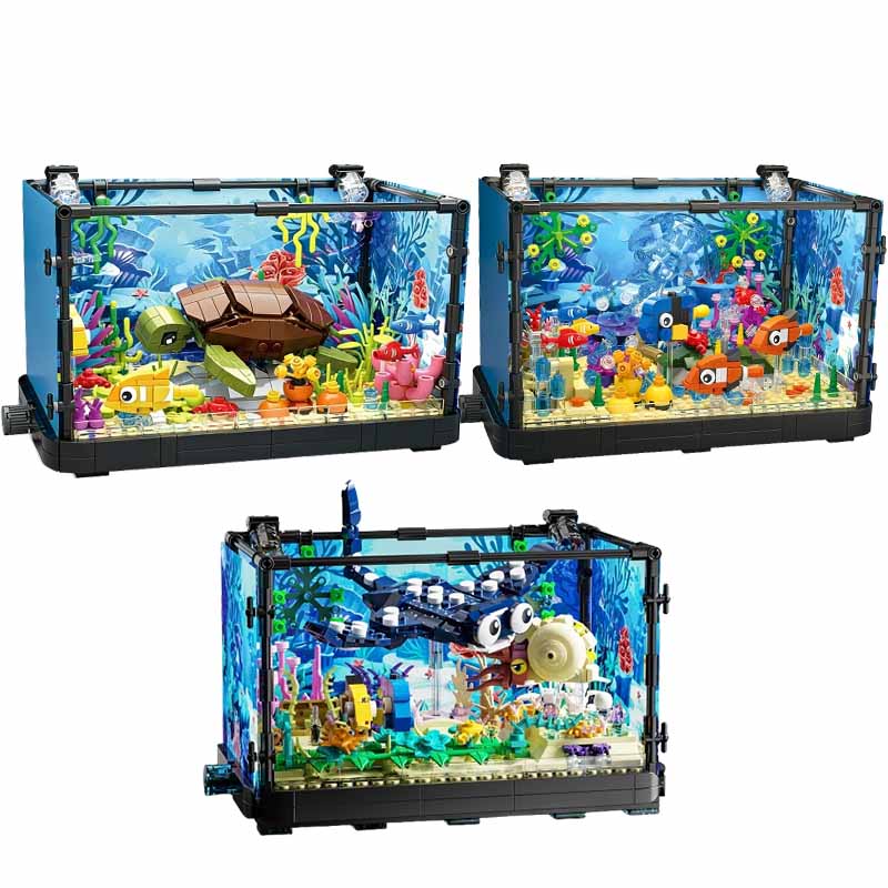 Juego de bloques de construcci - Aquarium Marine Lights reseña y precio