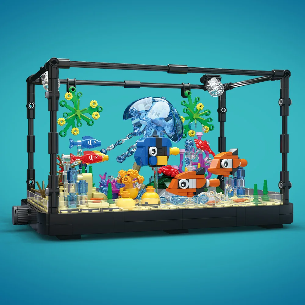 Juego de bloques de construcci - Aquarium Marine Lights reseña y precio