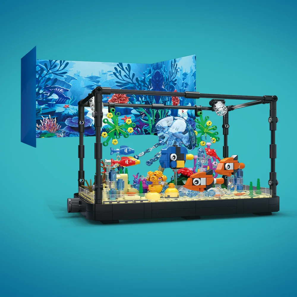 Juego de bloques de construcci - Aquarium Marine Lights reseña y precio