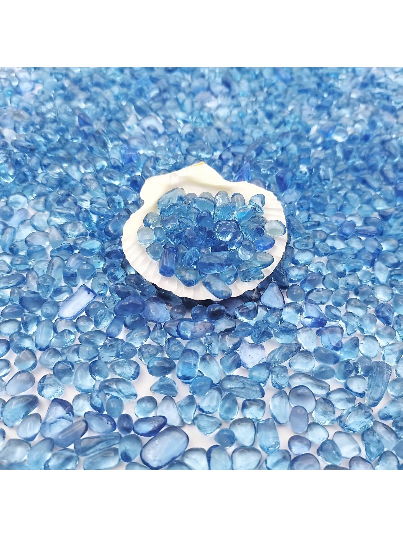 Grava de vidrio azul, piedras  - Marine Aquarium Gravel reseña y precio