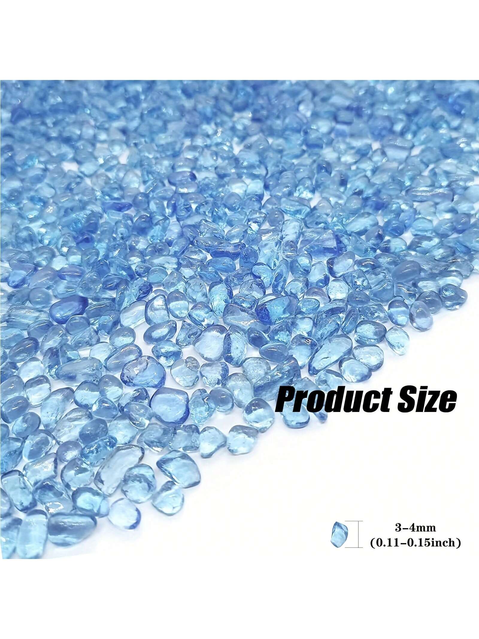 Grava de vidrio azul, piedras  - Marine Aquarium Gravel reseña y precio